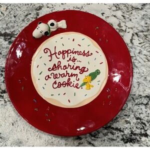 Hallmark Peanuts "Happiness is..." cookie plate w/recipe 2010